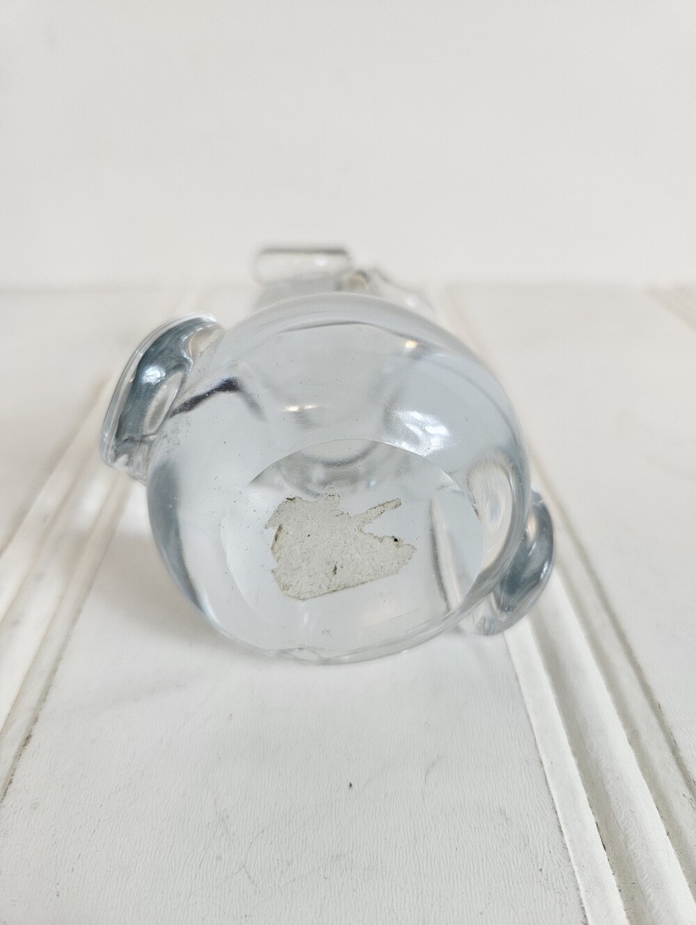 Vintage Art Glass Owl Figurine Paperweight Bullicante Controlled Bubble Clear OS - Picture 7 of 11